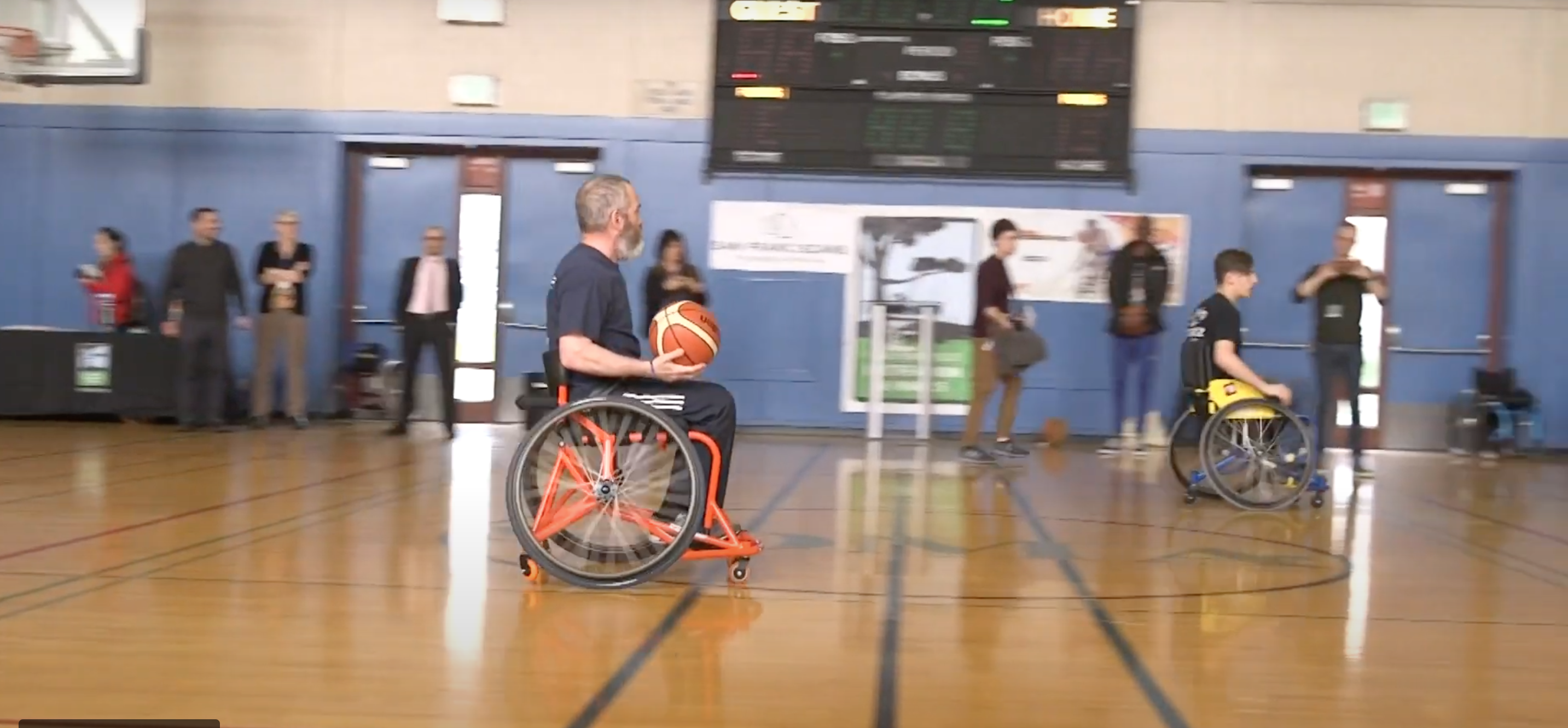 On the court: Wheelchair Basketball